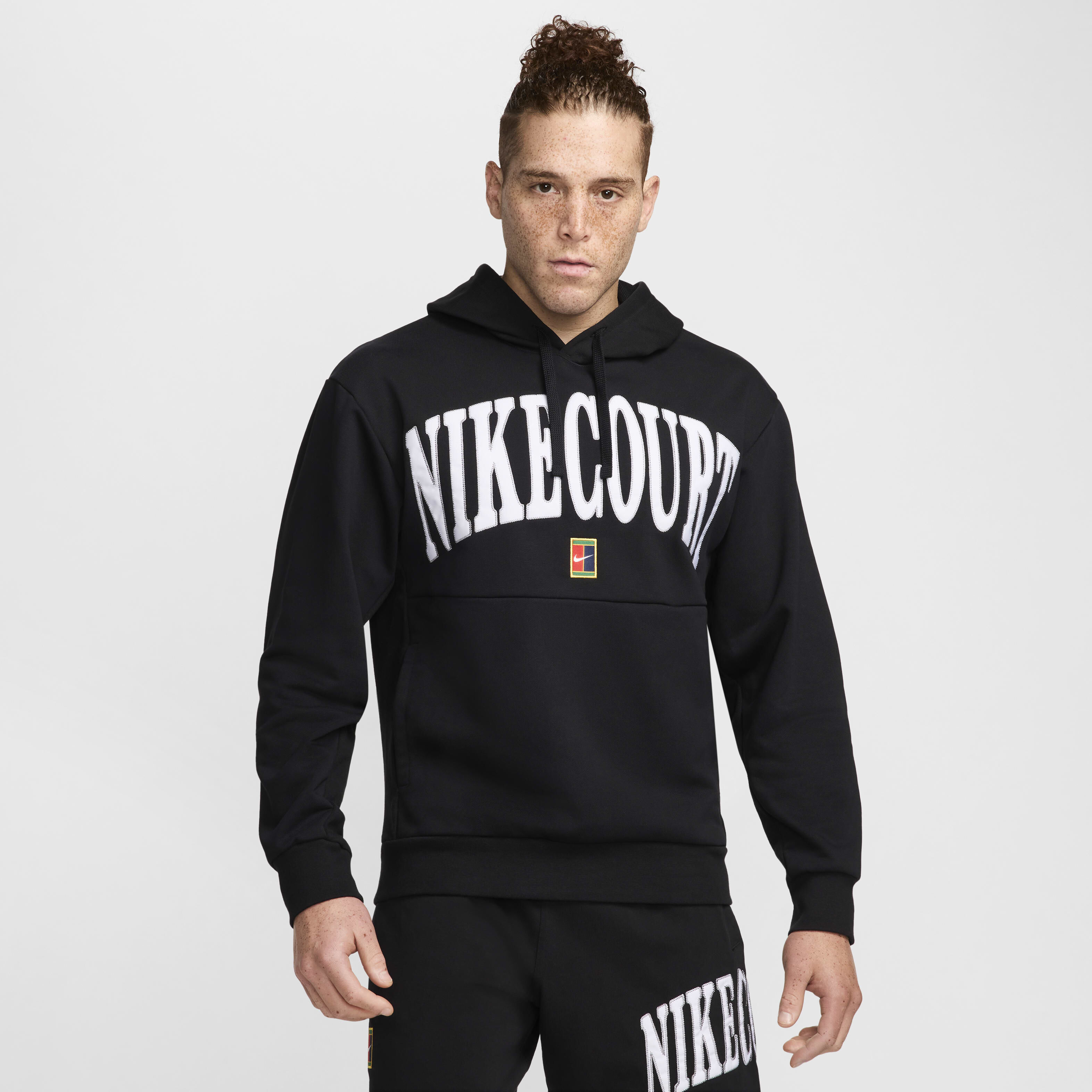 Tennis Hoodies & Sweatshirts-Nike, NikeCourt Heritage, Men's Dri-FIT Fleece Tennis Hoodie